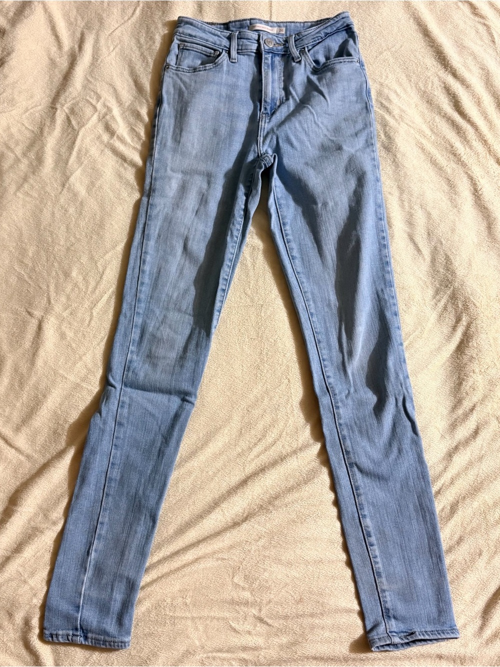Women’s Levi’s 721 High Rise Skinny Size 26X30 Light Denim Jeans GUC
